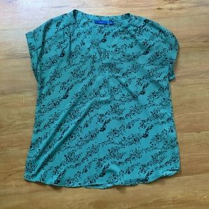 Apt 9 mint green and black blouse
